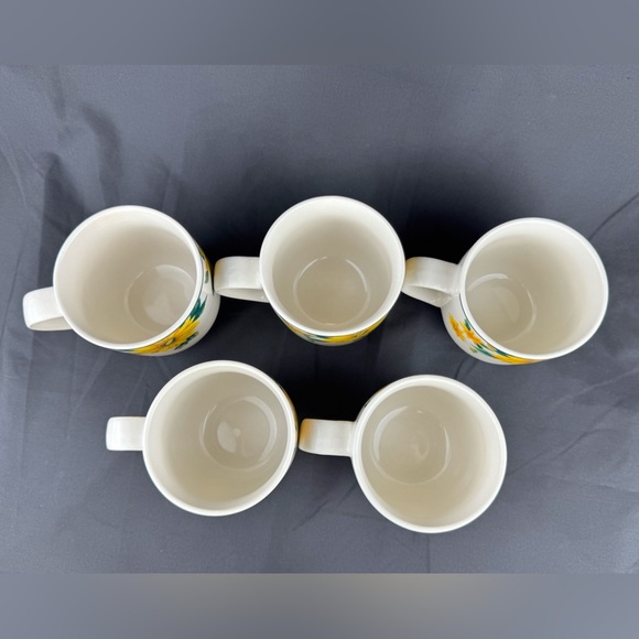 Thomson Pottery 5x Sunflower Ceramic Mugs - Picture 5 of 14